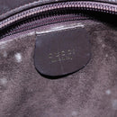 GUCCI Bamboo Hand Bag Leather Dark Brown Gold 002 1998 0507 Auth ep11424-17