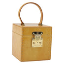 LOUIS VUITTON Monogram Vernis Bleecker Cosmetic Pouch Beige M91002 Auth ep11427-1