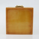 LOUIS VUITTON Monogram Vernis Bleecker Cosmetic Pouch Beige M91002 Auth ep11427-5