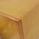 LOUIS VUITTON Monogram Vernis Bleecker Cosmetic Pouch Beige M91002 Auth ep11427-17