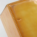 LOUIS VUITTON Monogram Vernis Bleecker Cosmetic Pouch Beige M91002 Auth ep11427-9