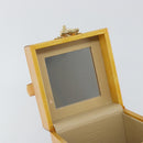 LOUIS VUITTON Monogram Vernis Bleecker Cosmetic Pouch Beige M91002 Auth ep11427-10