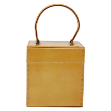 LOUIS VUITTON Monogram Vernis Bleecker Cosmetic Pouch Beige M91002 Auth ep11427 - 0