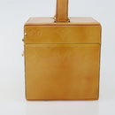 LOUIS VUITTON Monogram Vernis Bleecker Cosmetic Pouch Beige M91002 Auth ep11427-3