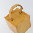 LOUIS VUITTON Monogram Vernis Bleecker Cosmetic Pouch Beige M91002 Auth ep11427-6