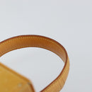 LOUIS VUITTON Monogram Vernis Bleecker Cosmetic Pouch Beige M91002 Auth ep11427-14