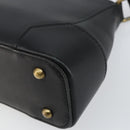 BURBERRY Shoulder Bag Leather Black Gold Auth ep11428-9