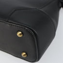 BURBERRY Shoulder Bag Leather Black Gold Auth ep11428-15