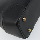 BURBERRY Shoulder Bag Leather Black Gold Auth ep11428-16