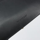 BURBERRY Shoulder Bag Leather Black Gold Auth ep11428-10