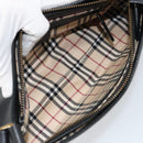 BURBERRY Shoulder Bag Leather Black Gold Auth ep11428-12