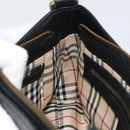 BURBERRY Shoulder Bag Leather Black Gold Auth ep11428-19