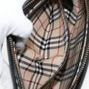 BURBERRY Shoulder Bag Leather Black Gold Auth ep11428-20