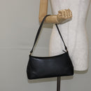 BURBERRY Shoulder Bag Leather Black Gold Auth ep11428-22