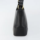 BURBERRY Shoulder Bag Leather Black Gold Auth ep11428-4