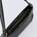 BURBERRY Shoulder Bag Leather Black Gold Auth ep11428-6
