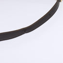 GUCCI Web Sherry Line Shoulder Bag Leather Dark Brown Gold Red Auth ep11429-7