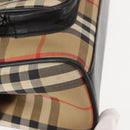 Burberrys Nova Check Hand Bag Canvas Beige Auth ep11431-9