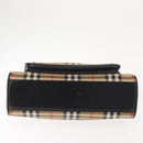 Burberrys Nova Check Hand Bag Canvas Beige Auth ep11431-5