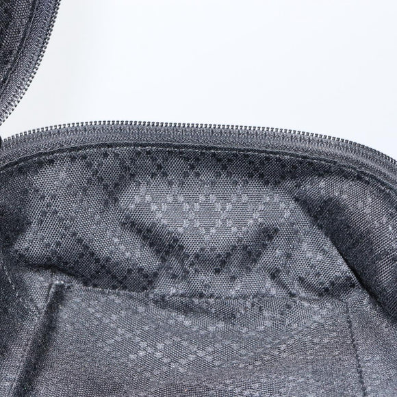 GUCCI Bamboo Vanity Hand Bag Nylon Black 032 1956 0150 Auth ep11439