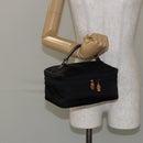 GUCCI Bamboo Vanity Hand Bag Nylon Black 032 1956 0150 Auth ep11439-20