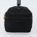 GUCCI Bamboo Vanity Hand Bag Nylon Black 032 1956 0150 Auth ep11439-3