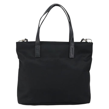 FENDI Hand Bag Nylon 2way Black Silver Auth ep11442 - 0