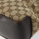GUCCI GG Canvas Shoulder Bag Beige Gold 109143 Auth ep11443-9