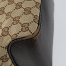 GUCCI GG Canvas Shoulder Bag Beige Gold 109143 Auth ep11443-16