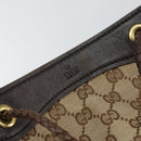 GUCCI GG Canvas Shoulder Bag Beige Gold 109143 Auth ep11443-10