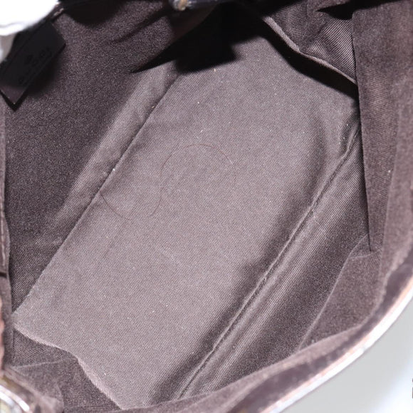 GUCCI GG Canvas Shoulder Bag Beige Gold 109143 Auth ep11443