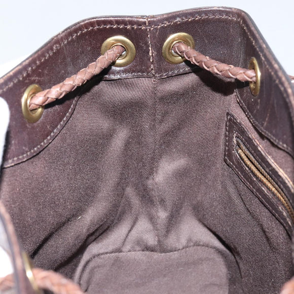 GUCCI GG Canvas Shoulder Bag Beige Gold 109143 Auth ep11443