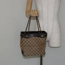 GUCCI GG Canvas Shoulder Bag Beige Gold 109143 Auth ep11443-21