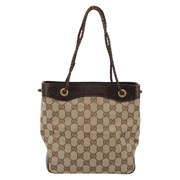 GUCCI GG Canvas Shoulder Bag Beige Gold 109143 Auth ep11443 - 0