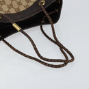 GUCCI GG Canvas Shoulder Bag Beige Gold 109143 Auth ep11443-7