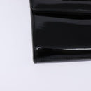 GUCCI Shoulder Bag Enamel Black Gold Auth ep11444-8