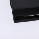 GUCCI Shoulder Bag Enamel Black Gold Auth ep11444-16