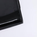 GUCCI Shoulder Bag Enamel Black Gold Auth ep11444-17