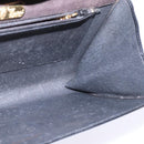 GUCCI Shoulder Bag Enamel Black Gold Auth ep11444-20