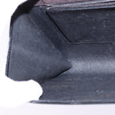 GUCCI Shoulder Bag Enamel Black Gold Auth ep11444-21