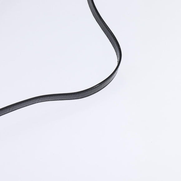 GUCCI Shoulder Bag Enamel Black Gold Auth ep11444