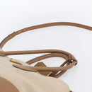 PRADA Tote Bag Canvas 2way Beige Gold Auth ep11445-14