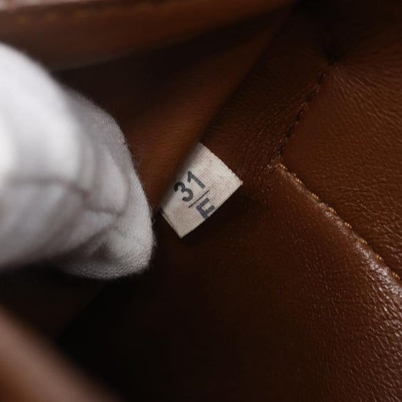 PRADA Tote Bag Canvas 2way Beige Gold Auth ep11445