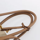 PRADA Tote Bag Canvas 2way Beige Gold Auth ep11445-8