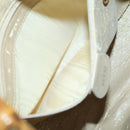 GUCCI Bamboo Hand Bag Leather 2way Beige Gold 001 1638 Auth ep11454-11