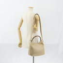 GUCCI Bamboo Hand Bag Leather 2way Beige Gold 001 1638 Auth ep11454-23