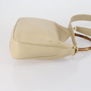 GUCCI Bamboo Hand Bag Leather 2way Beige Gold 001 1638 Auth ep11454-3