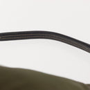 PRADA Shoulder Bag Nylon Leather Khaki Silver Auth ep11456-14