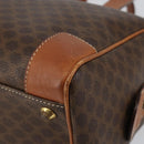 CELINE Macadam Canvas Hand Bag PVC Leather Brown Gold Auth ep11458-15