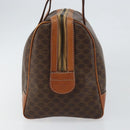 CELINE Macadam Canvas Hand Bag PVC Leather Brown Gold Auth ep11458-4